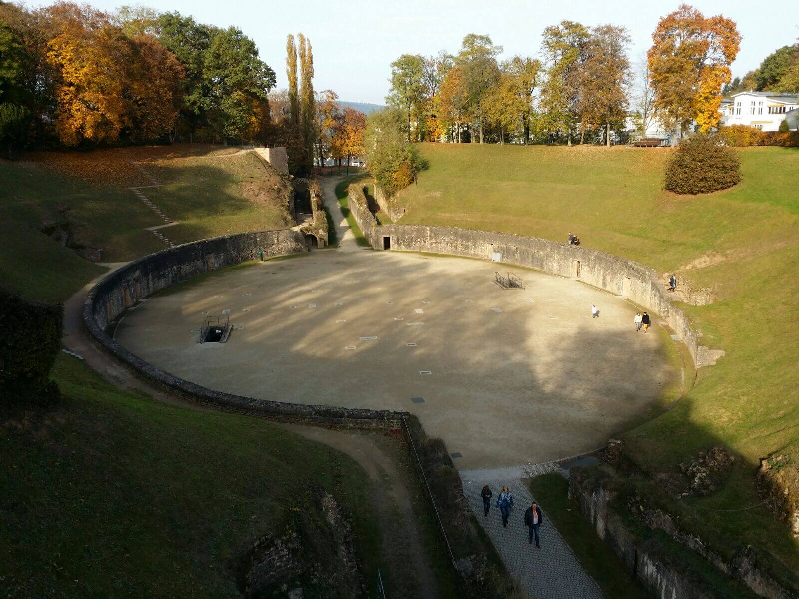 Trierer Amphitheater von oben