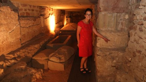 Mit Birgit Spitzley im Gräberfeld St. Maximin